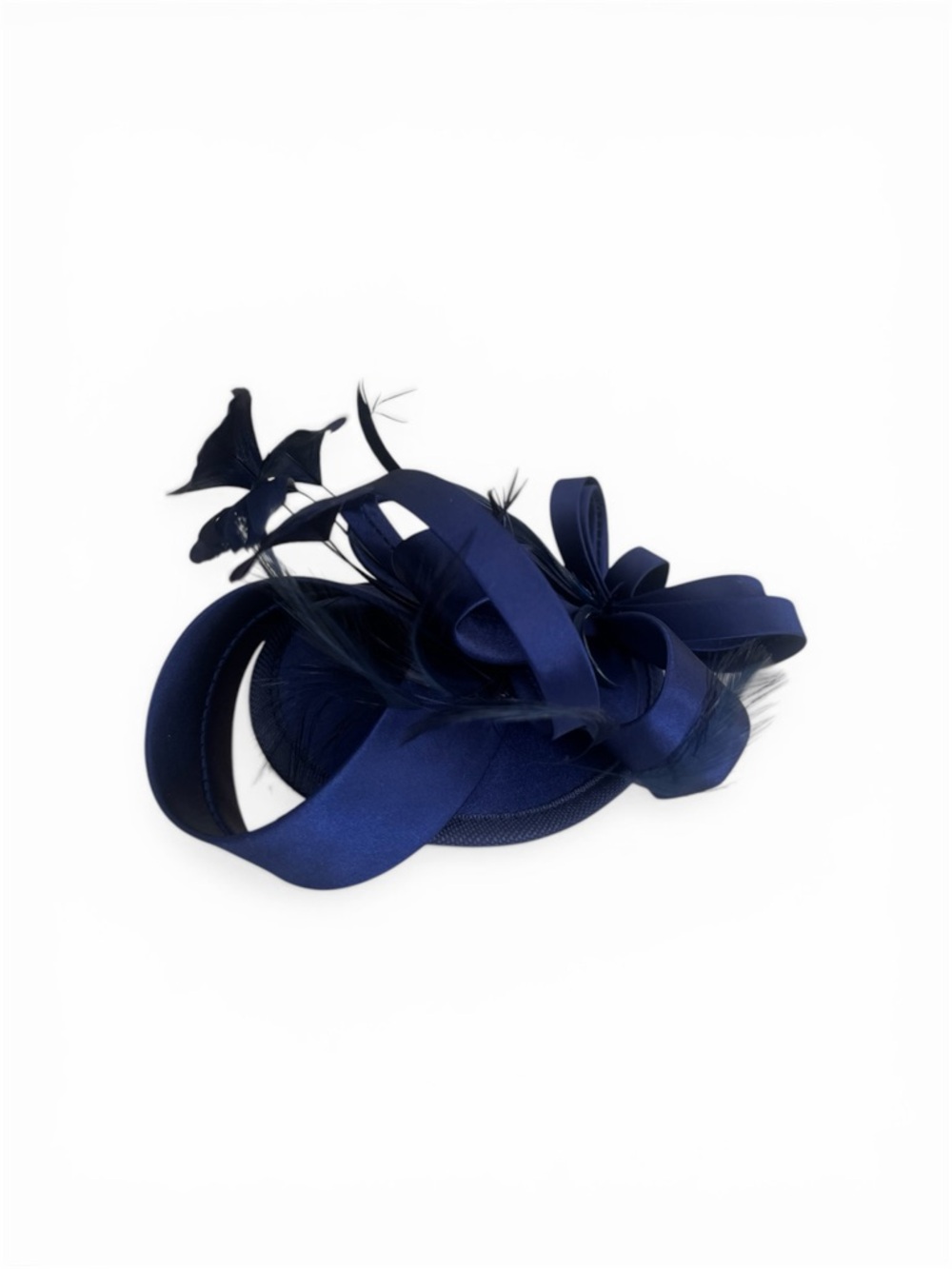 Fascinator Navy Blue - Picture 3 of 4